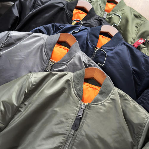 纯原阿尔法 ALPHA 双面穿美式飞行员夹克男MA1秋冬外衣军外套45P