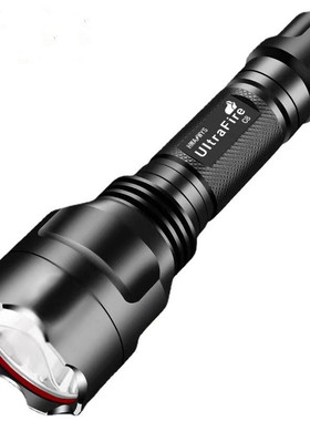 ULtraFire C8强光手电筒充电进口LED高亮远射户外骑行防水家用灯