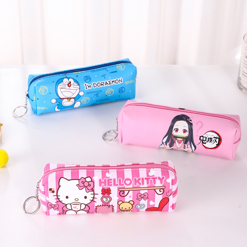 卡通风动漫儿童初中女孩文具盒袋