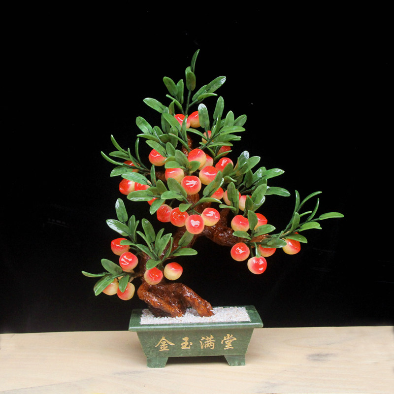 多福添寿大寿桃摆件祝寿贺寿礼物送老人爷爷奶奶长辈实用生日礼品