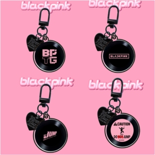 BLACKPINK朴彩英新专辑APT黑胶唱片钥匙扣挂件粉丝应援周边