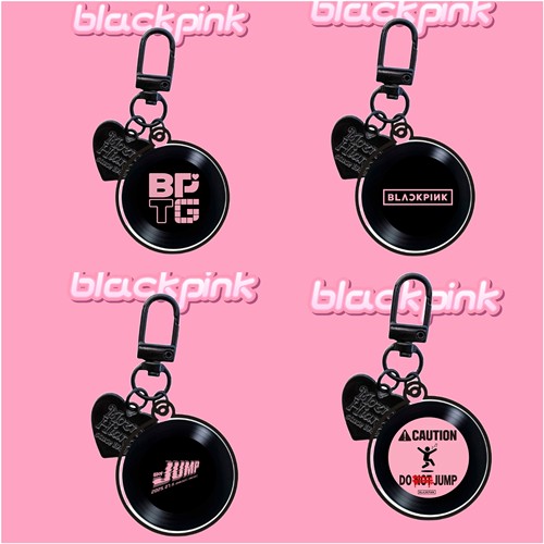 BLACKPINK朴彩英新专辑APT黑胶唱片钥匙扣挂件粉丝应援周边