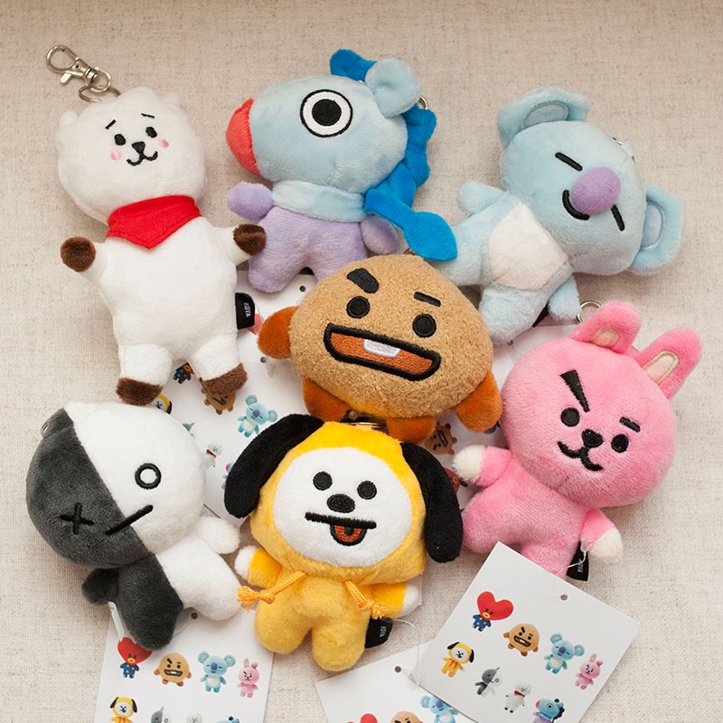Japan, South Korea bt21 Bombproof Youth Regiment bt Bag Pendants Pendants Plush Key buckle Doll dollin the Toy/Childs/Puzzle/Building block/Model , Plush Fabric Toys  category - from Buy2taobao.com to provide professional Taobao agent buy service