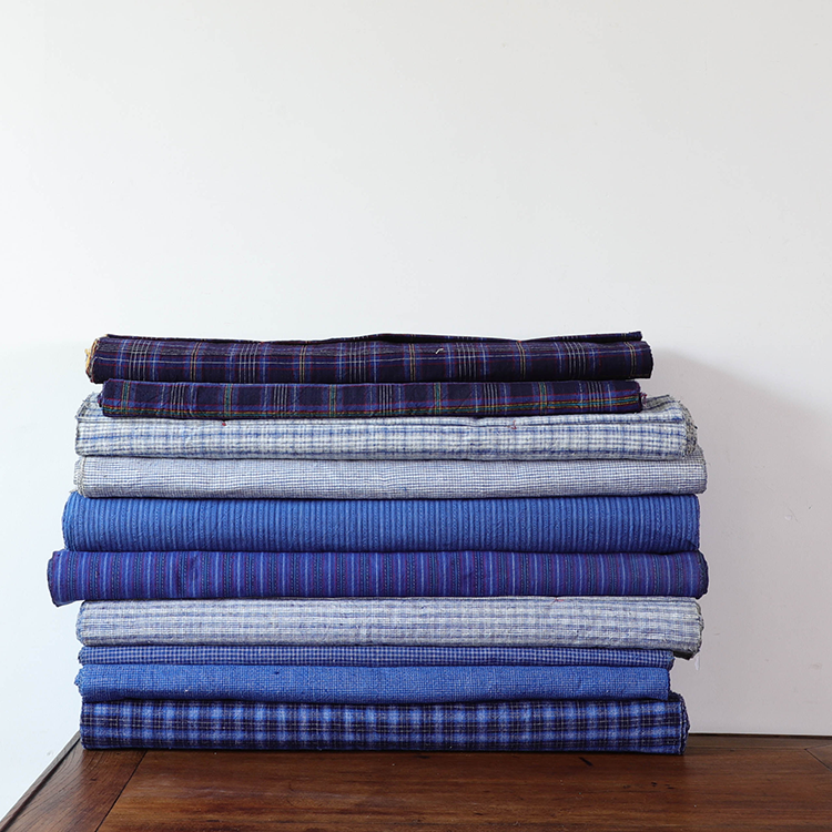 日月堂 崇明土布老布老上海粗布手工拼布茶席杯垫diy纯棉布头布料