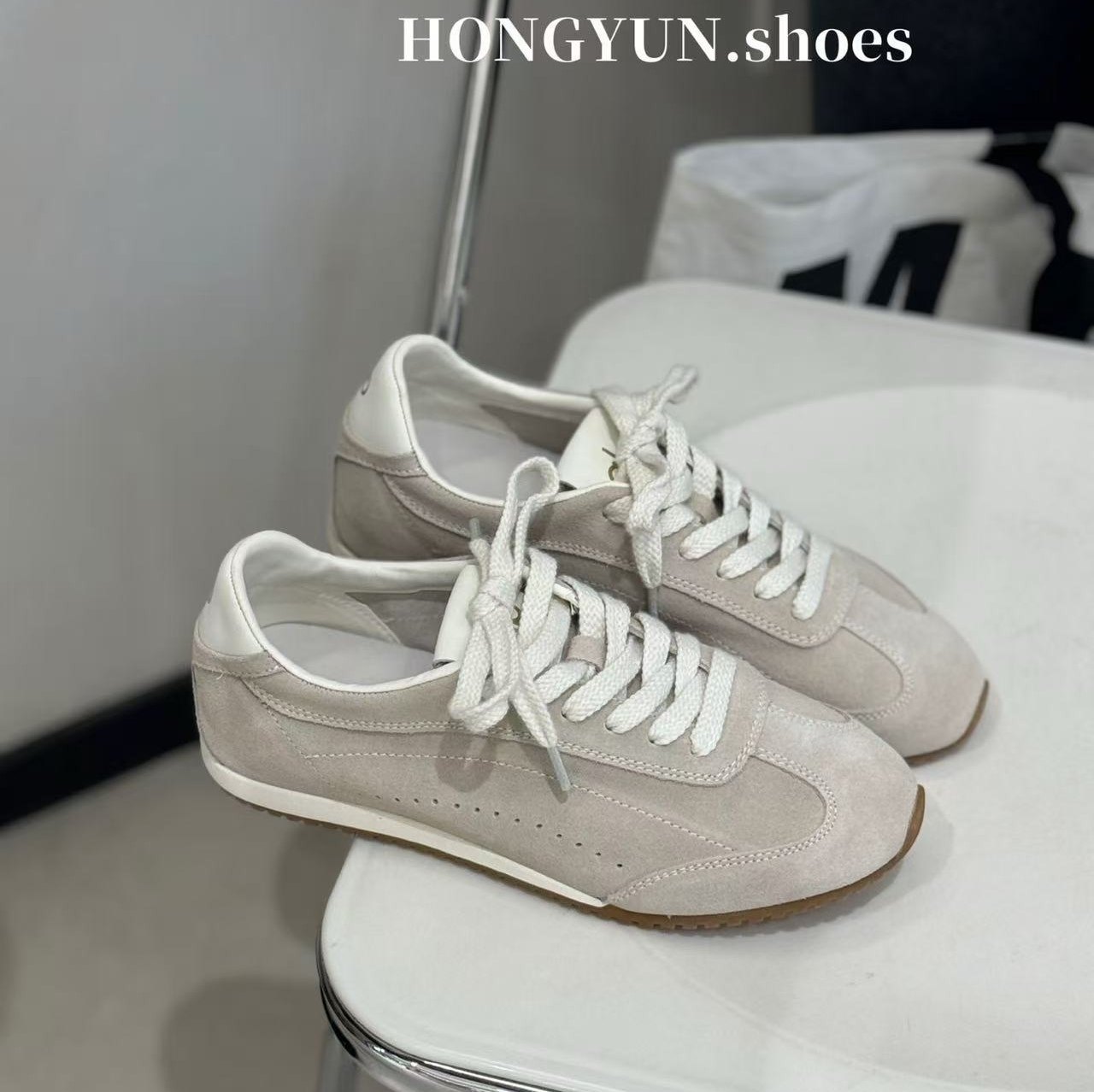 欧洲站2026春季新款时尚平底舒适德训鞋女百搭休闲运动板鞋小白鞋,女鞋,德训鞋,淘宝优惠券,粉丝福利购,淘宝优惠卷