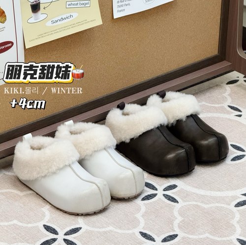 欧洲站2026冬季新款时尚加绒勃肯鞋雪地靴女百搭休闲保暖棉鞋潮