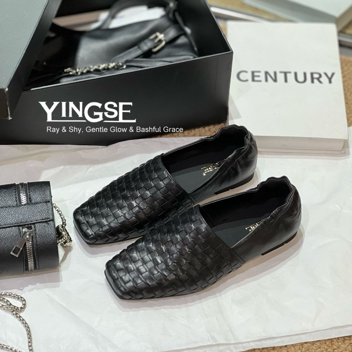 欧洲站2026春季新款时尚平跟舒适编织一脚蹬休闲皮鞋女百搭懒人鞋,女鞋,时尚芭蕾鞋,淘宝优惠券,粉丝福利购,淘宝优惠卷