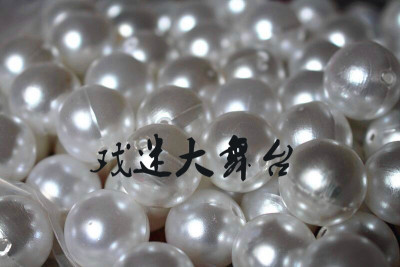 戏剧戏曲头盔泡珠塑料珍珠空心珠子配件珠线珠迷住帽珠3厘米