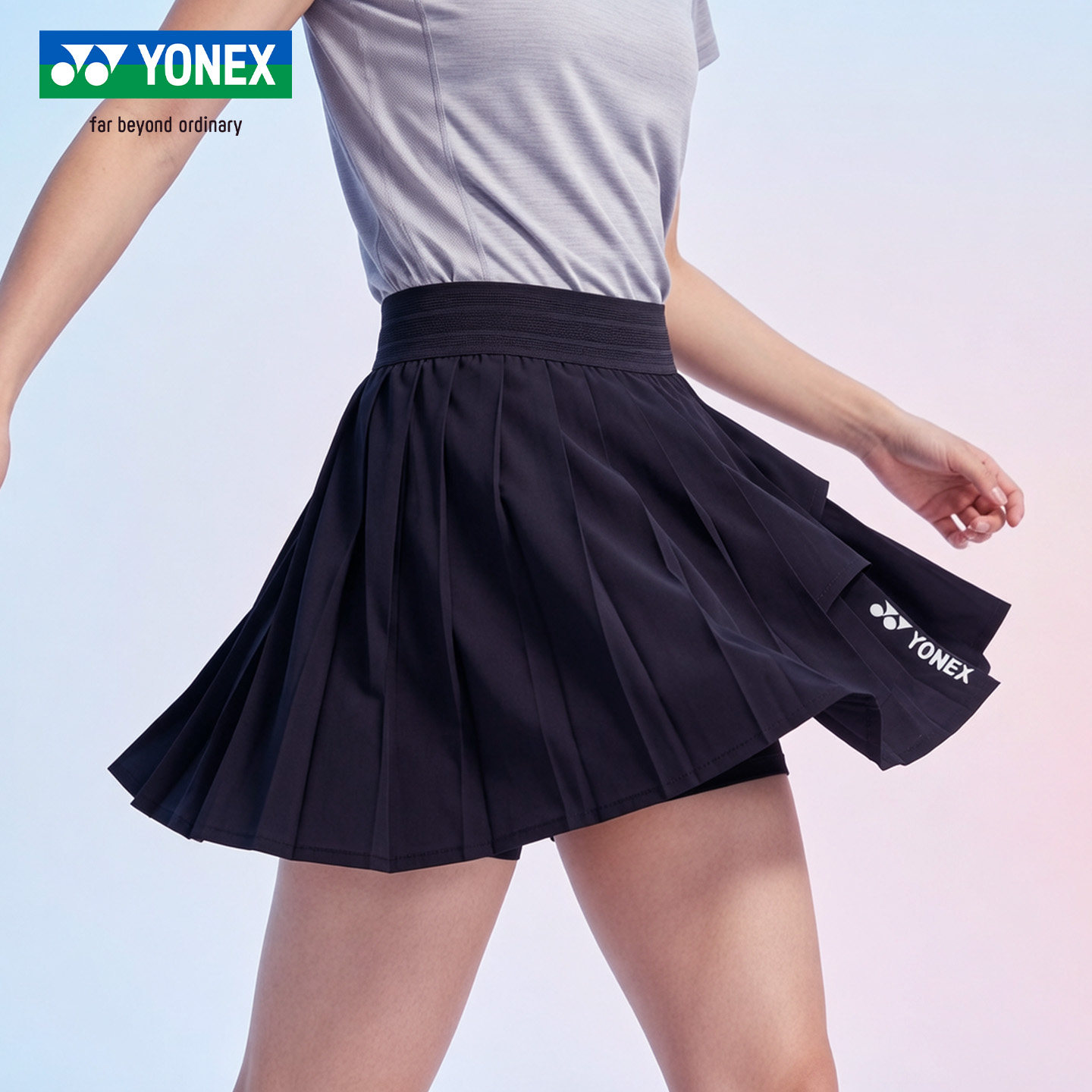 2026新款YONEX尤尼克斯羽毛球裙女白色不规则百褶防走光运动短裙,运动/瑜伽/健身/球迷用品,羽毛球裙,淘宝优惠券,粉丝福利购,淘宝优惠卷