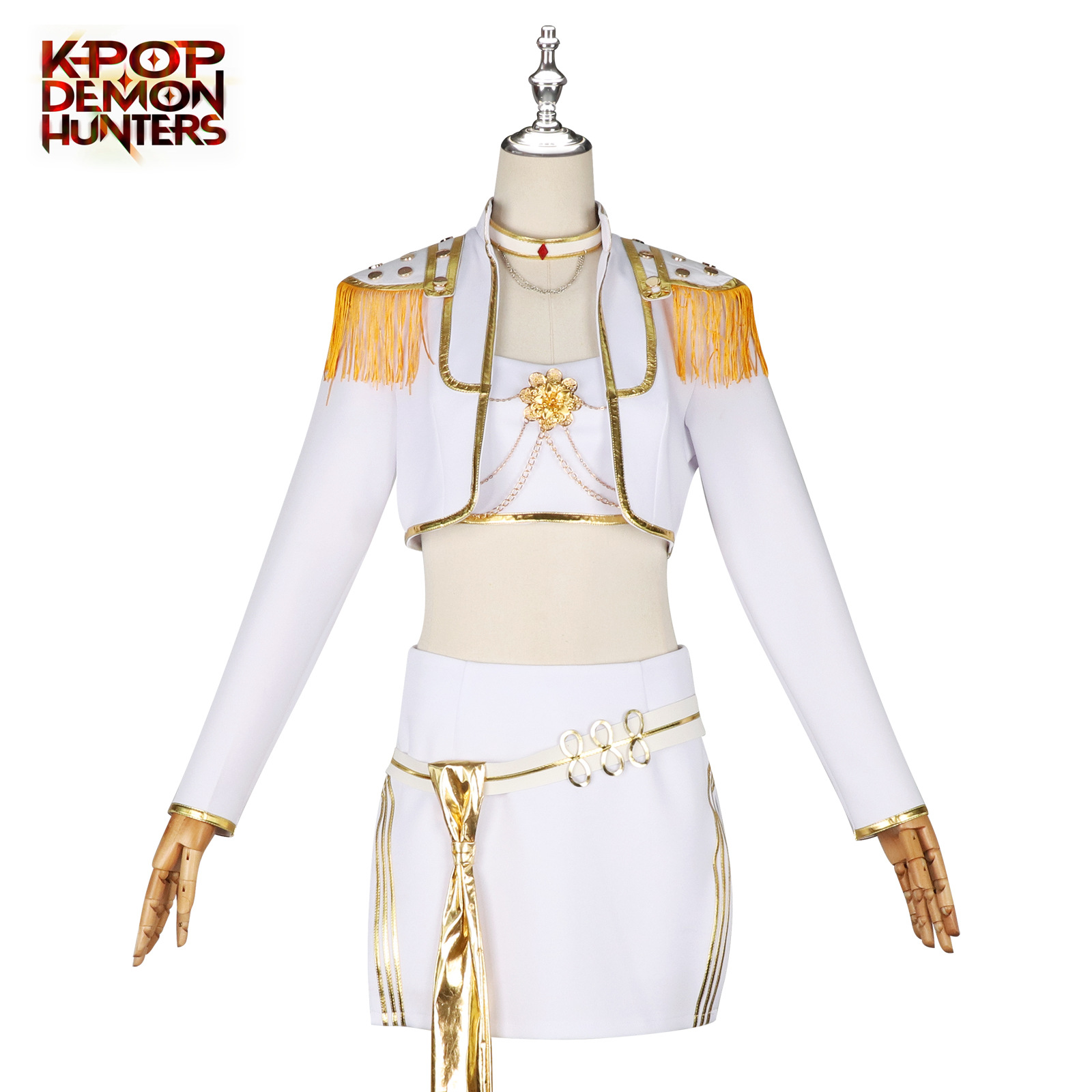猎魔女团K-POP韩流女团cos服米拉白色款cosplay动漫舞台演出服装