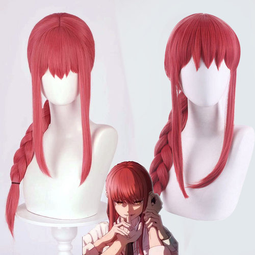 电锯人玛奇玛cos假发恶魔猎人麻花辫造型长cosplay假发
