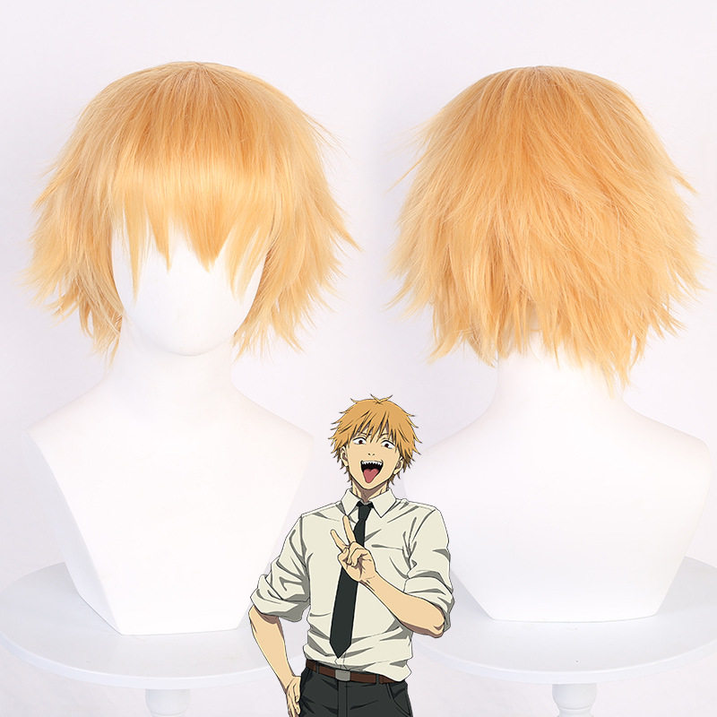 电锯人链锯人电次cos假发男主角打毛工艺 易造型金黄色,模玩/动漫/周边/娃圈三坑/桌游,Cosplay男装/cos男装,淘宝优惠券,粉丝福利购,淘宝优惠卷