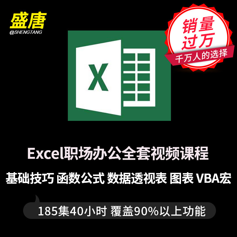 ExcelÊÓÆµ½Ì³Ì½Ìѧº¯Êý¹«Ê½Í¸ÊÓͼ±í±í¸ñ°ì¹«2016officeÈ«Ì×Êý¾Ý