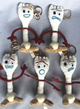 玩具总动员4周边兔哥叉叉牧羊女FORKY毛绒公仔玩偶玩具娃娃小挂件