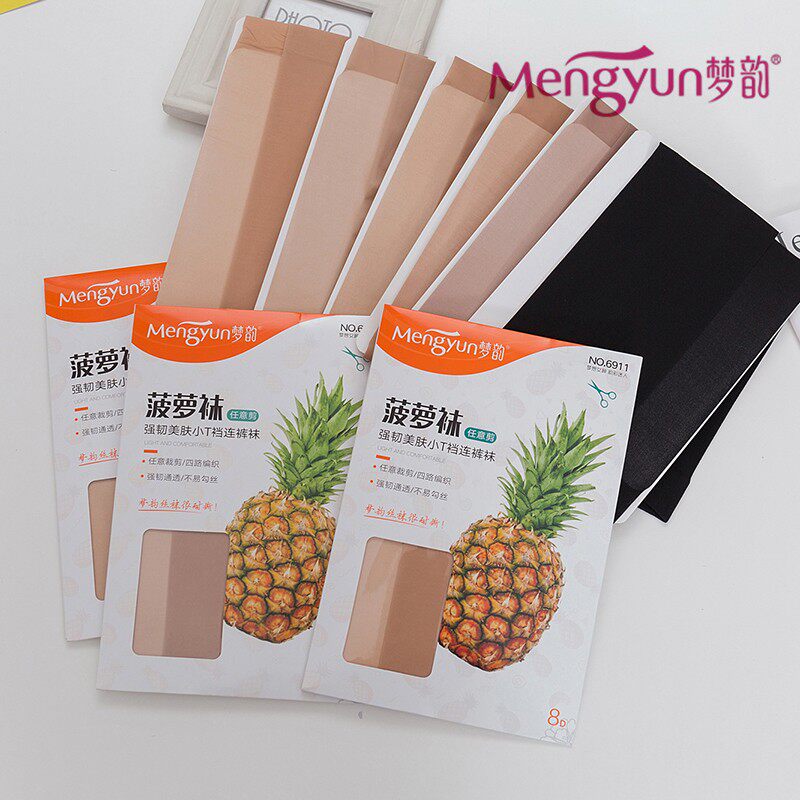 正品梦韵夏季菠萝袜打底袜连裤袜