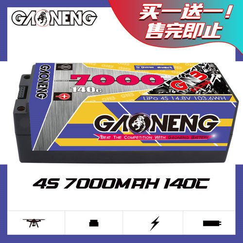 RC大脚车1/8四驱电动电池高能GNB