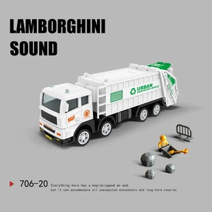 仿真垃圾车儿童玩具惯性清运垃圾分类桶环卫模型汽车男孩辆706