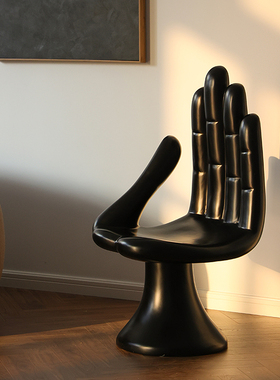 形上中古手指椅Hand Chai设计师服装店休闲椅玻璃钢异形手掌椅子