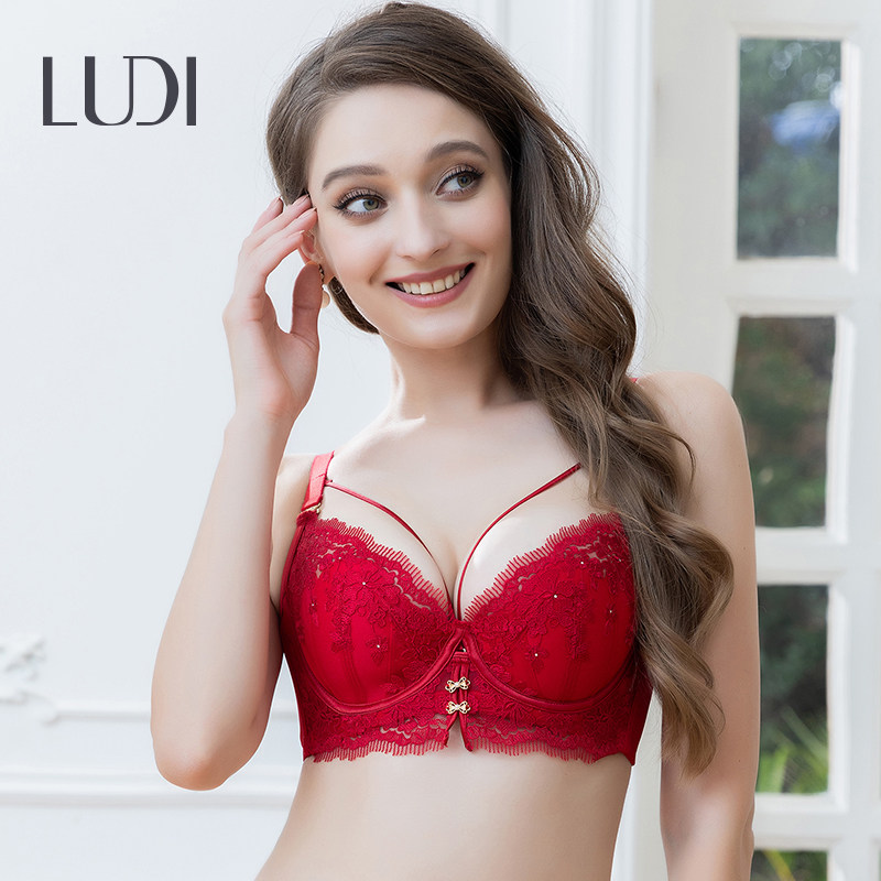 露迪尚品蕾丝性感有钢圈薄款文胸