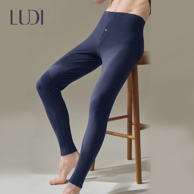 露迪尚品男士保暖裤双层加厚软糯亲肤含骆驼绒LDM257028