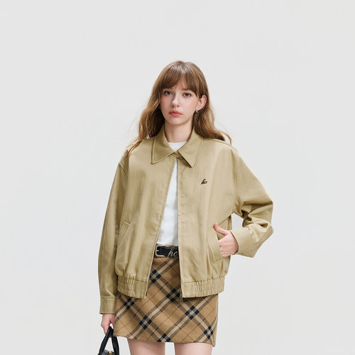 简约高级感工装夹克外套女春秋