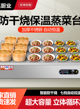定制保温台浏阳菜台商用台式加热不锈钢保温熟食卤肉热卤小碗蒸菜