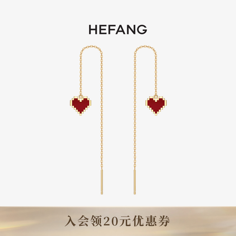HEFANG何方珠宝告白K金耳线耳环