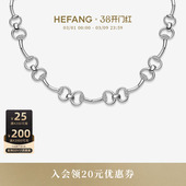 百搭生日礼物 HEFANG何方璀璨幸运扣项链轻奢原创设计时尚 新品