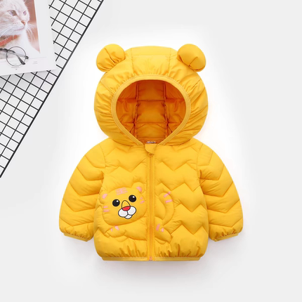 儿童羽绒服0-1岁婴幼儿2小女童3洋气棉衣4男宝宝冬装外套5轻薄款