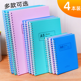 螺旋笔记本线圈本A6/A5/B5袖珍上翻便携记事本随身迷你口袋小清晰