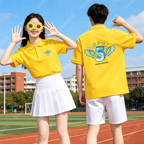 初高中生毕业季班服定制Polo衫