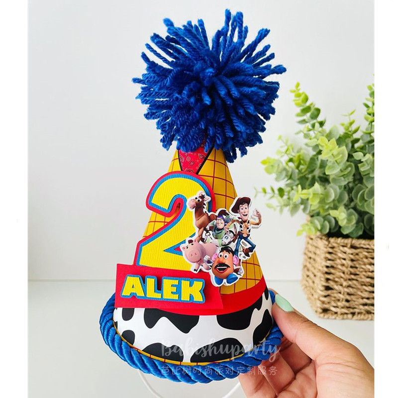 玩具总动员生日帽定制卡通气球