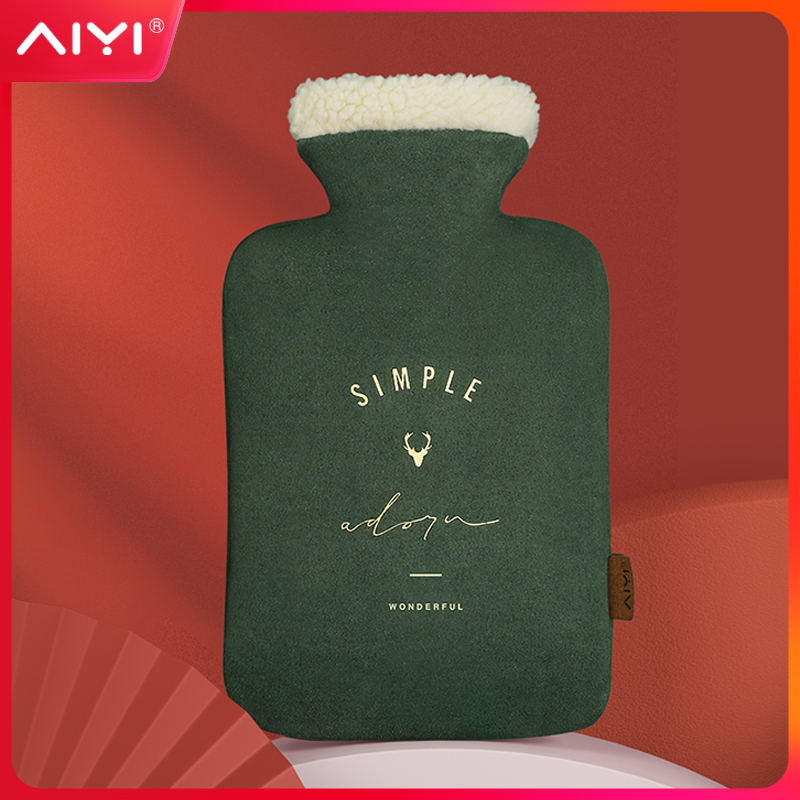 冬季热水袋注水暖水袋毛绒女灌水暖手宝大小号迷你敷肚子成人学生