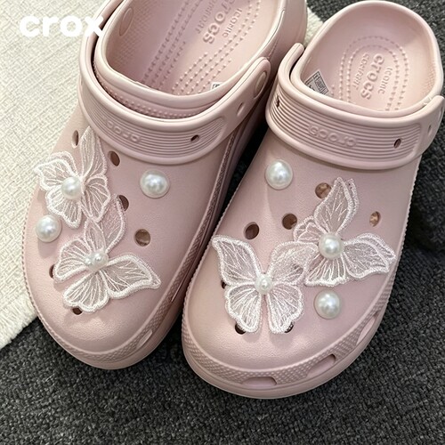 Crocs洞洞鞋配饰卡骆驰鞋花芭蕾鞋diy配件智必星卡扣高级装饰品