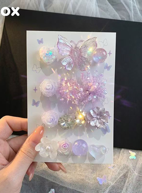 洞洞鞋配饰卡骆驰鞋花芭蕾鞋鞋花