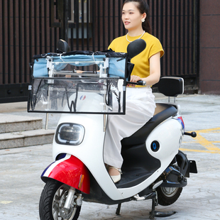 电动车可折叠伸缩快拆挡雨伞新款遮阳伞防水防晒电瓶摩托车雨棚蓬