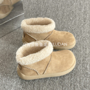 冬季 保暖棉鞋 加绒厚底雪地靴女款 毛毛棉靴休闲鞋 2025新款 鲁鲁蛋