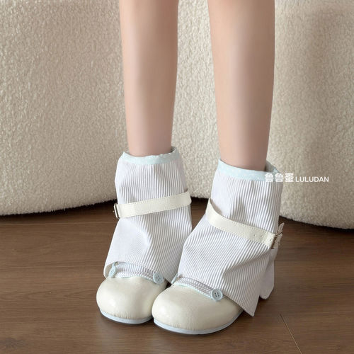 绝美女款两穿堆堆短靴秋季玛丽珍