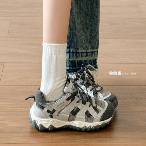 鲁鲁蛋休闲厚底增高女款老爹鞋