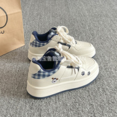 韩系板鞋 百搭学生小众面包鞋 女款 春秋厚底小白鞋 2026新款 鲁鲁蛋