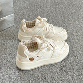 秋季 百搭小众面包鞋 厚底小白鞋 2026新款 鲁鲁蛋 女鞋 女款 韩系板鞋