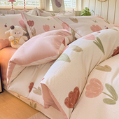 定做订制A类全棉纯棉加厚磨毛四件套榻榻米高低床包组被套248 248