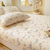 定做订制A类全棉纯棉双层纱布床笠榻榻米床包套卡通儿童拼接床罩