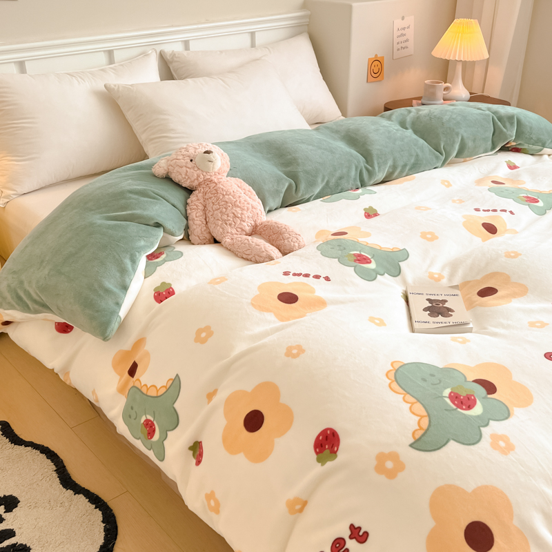 舍马定做订制牛奶绒被套被罩