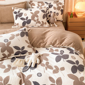 定做订制牛奶绒四件套229 274被套被罩榻榻米罩 248 230 250cm248