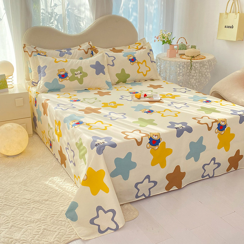 定做订制全棉小清新床单被单榻榻米加大炕单卡通高低床上下铺儿童,床上用品,床单,淘宝优惠券,粉丝福利购,淘宝优惠卷