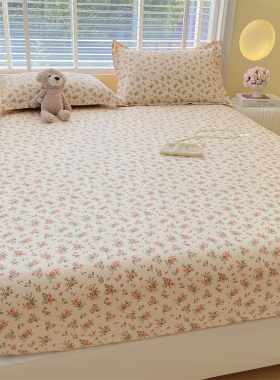 定做全棉纯棉榻榻米定制床笠床垫套90×100×120×135×150×190m