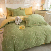 定做订制A类全棉纯棉磨毛四件套榻榻米床包组被套罩229 230 250cm