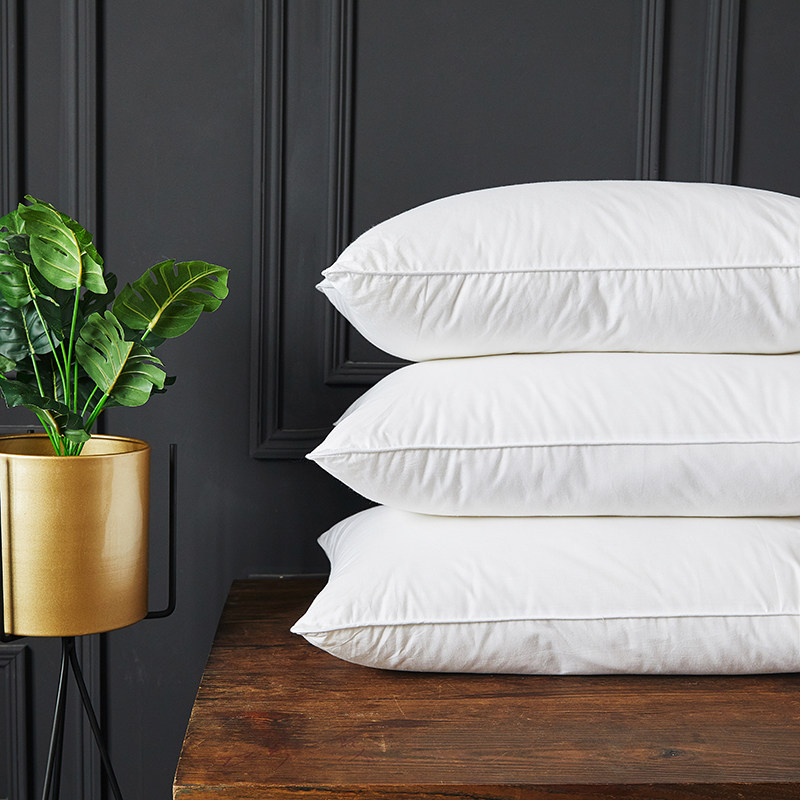 五星级酒店枕头成人护颈枕正品全棉家用枕芯单人一对拍2 单人纯棉