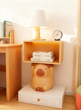 可爱小猪造型少女心书架摆件